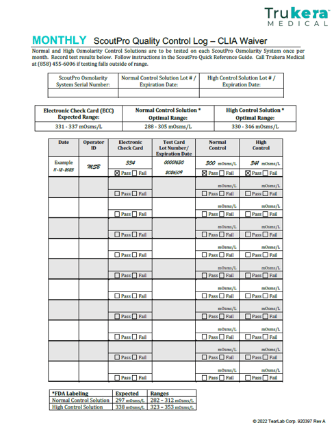 SP Monthly Log